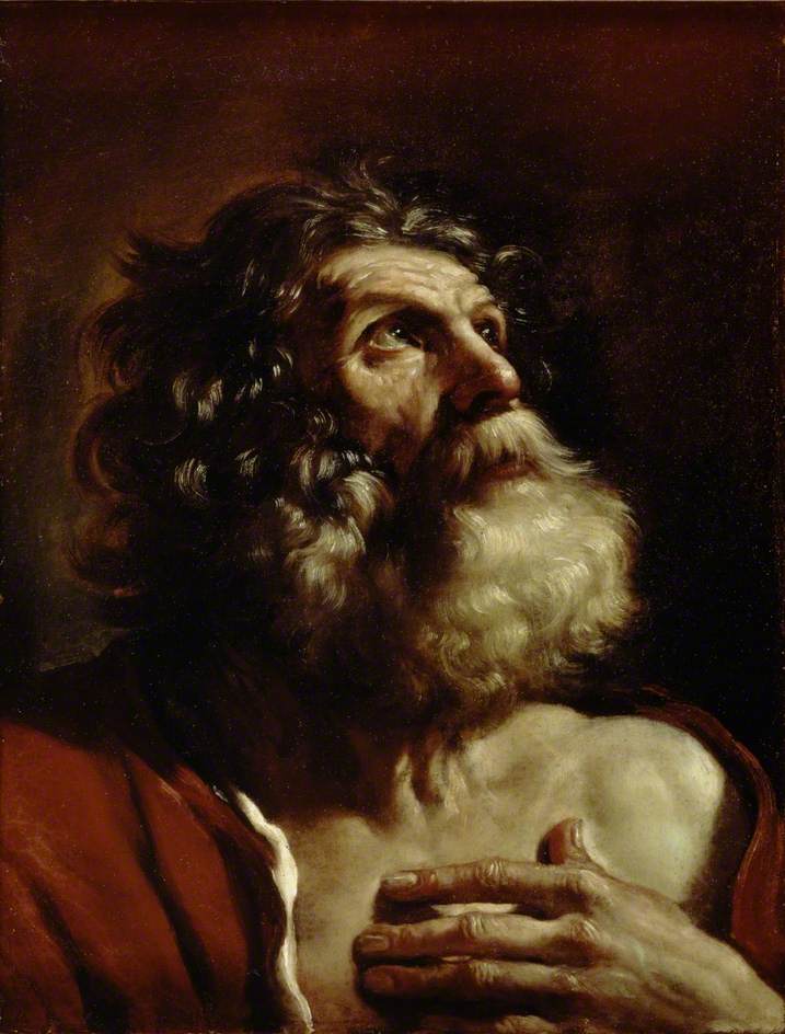 Kopf eines alten Mannes - Guercino