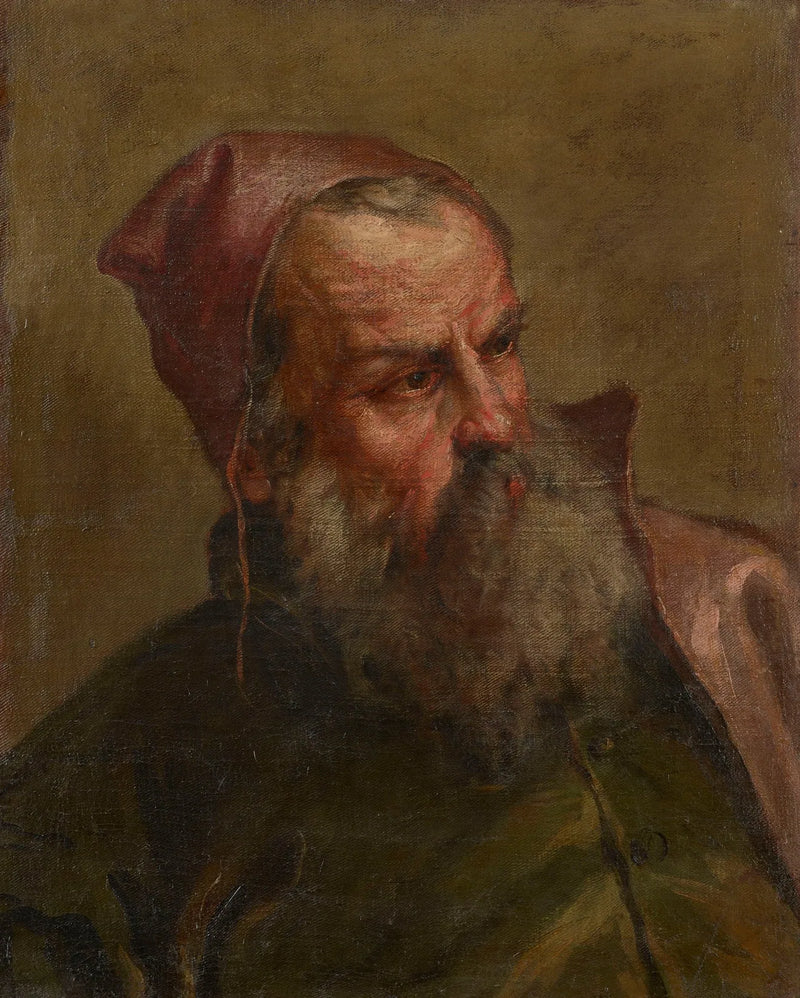 Kopf eines alten Mannes (ein Zolleinnehmer?) - Sebastiano Ricci