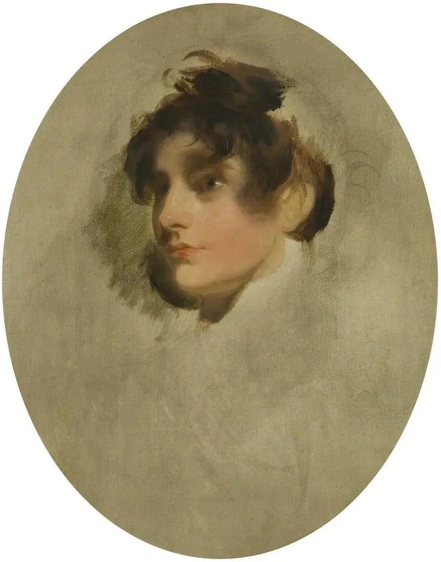 Kopf einer jungen unbekannten Frau - Thomas Lawrence