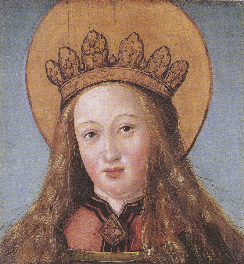 Kopf einer Heiligen - Hans Holbein der Jüngere