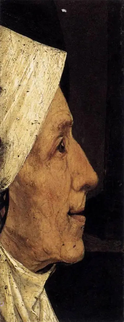 Tête d'une vieille femme - Hieronymus Bosch image 1 reproduction de peinture à l’huile