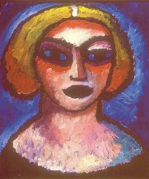 Tête de femme - Alexej von Jawlensky image 1 copie de tableau peinte à la main