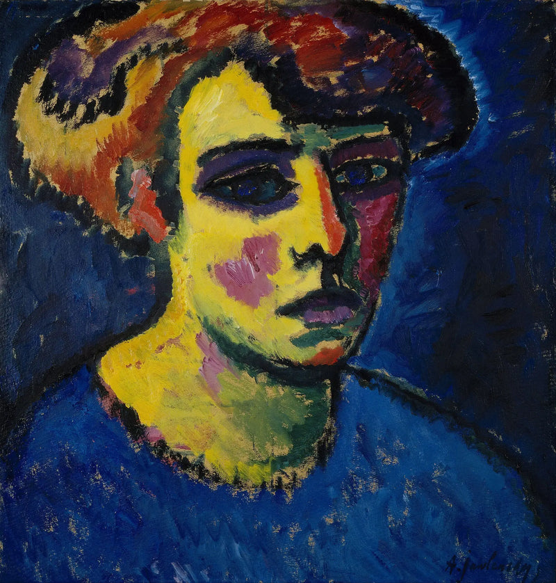 Kopf einer Frau - Alexej von Jawlensky