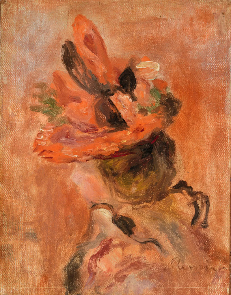 Frau mit rotem Hut - Pierre-Auguste Renoir