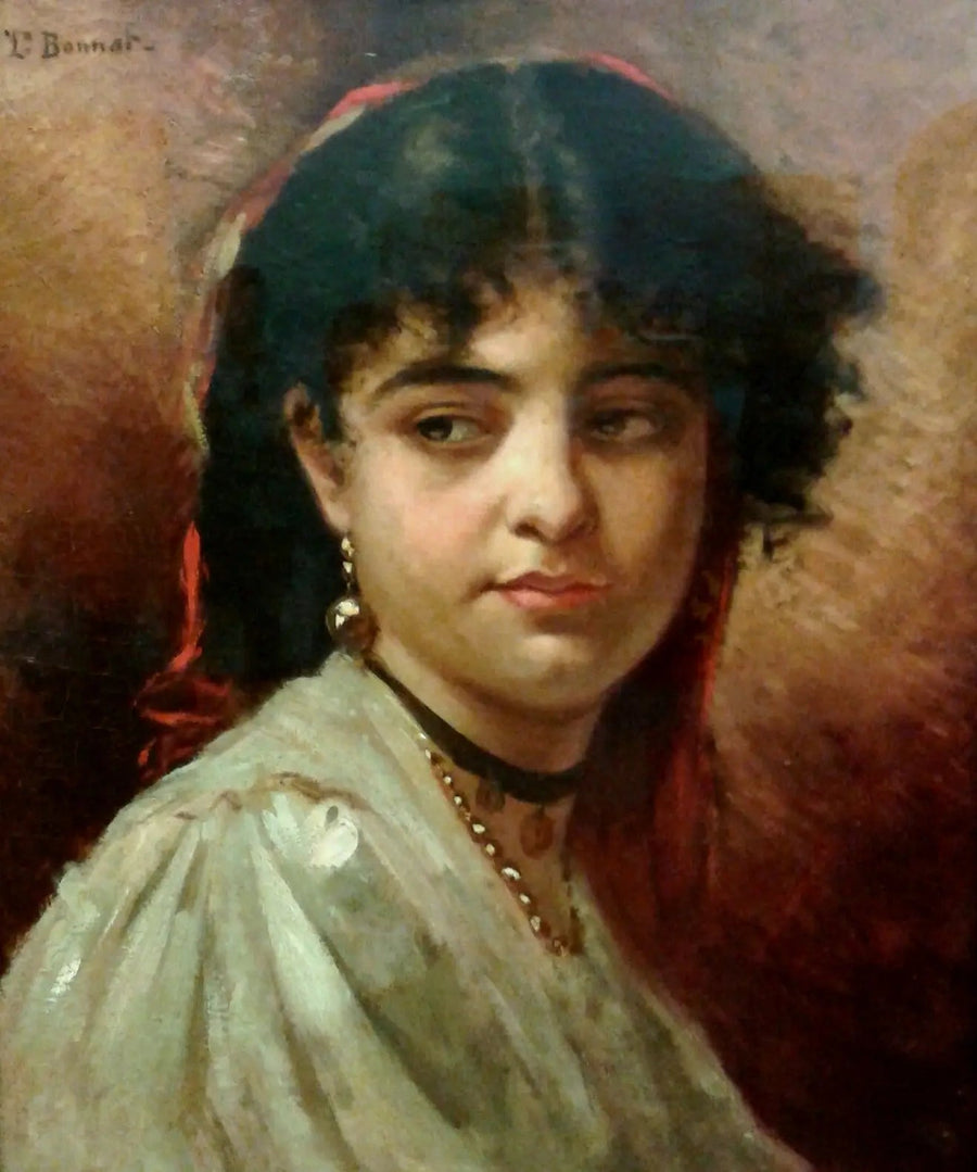 Kopf einer Frau - Léon Bonnat