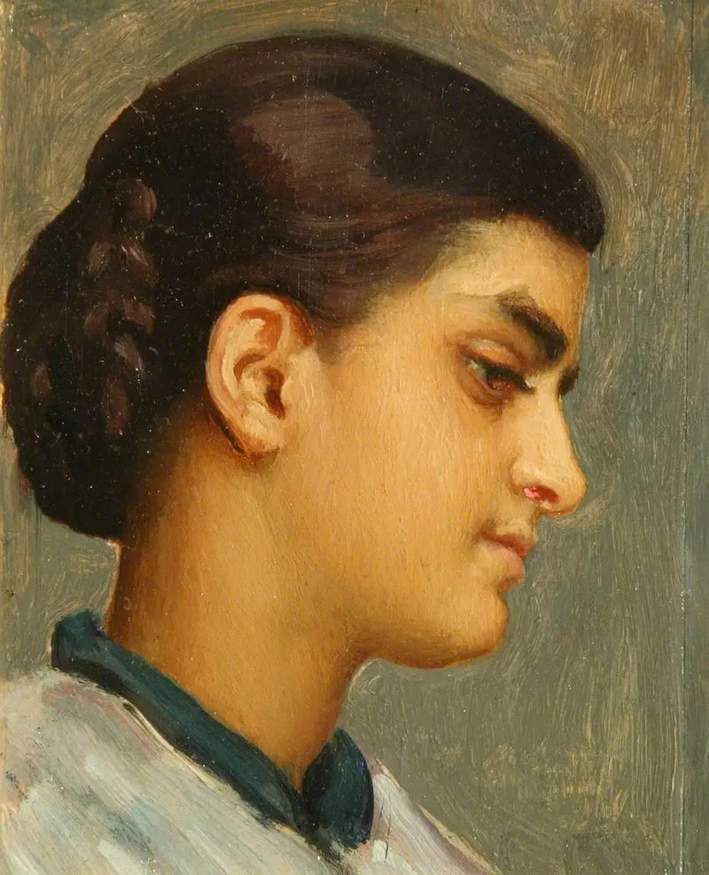 Kopf eines spanischen Mädchens - Frederic Leighton