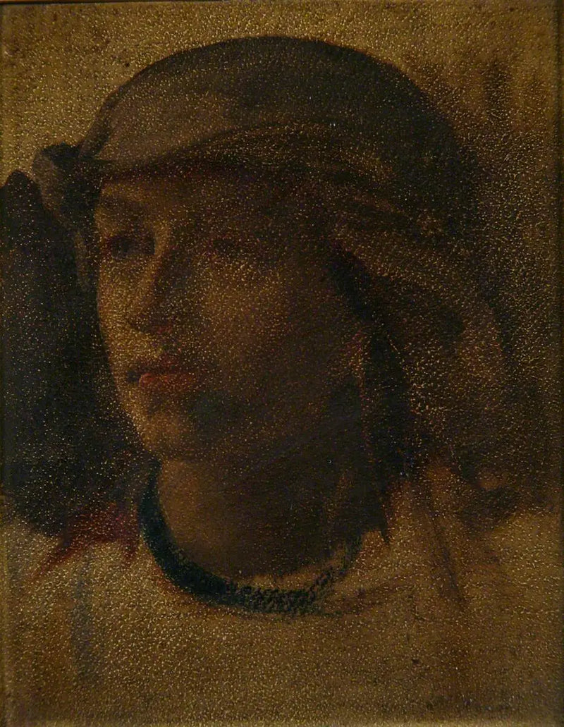 Kopf eines Mädchens - Frederic Leighton