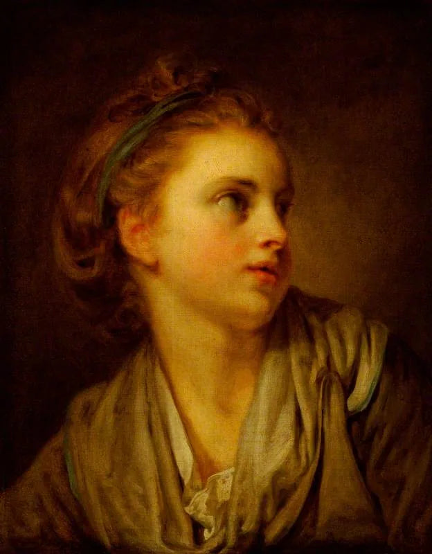 Mädchenkopf - Jean-Baptiste Greuze