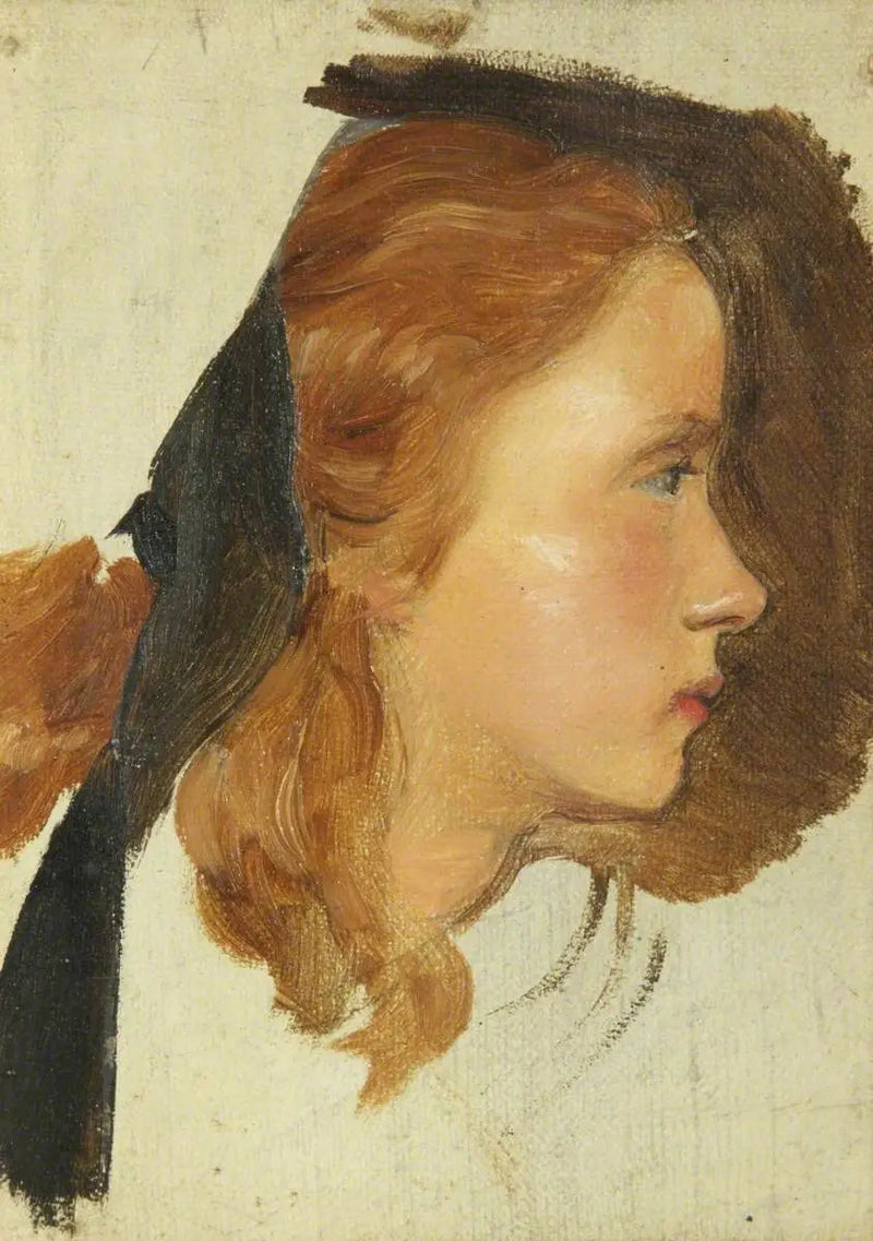 Kopf eines Mädchens - John Everett Millais