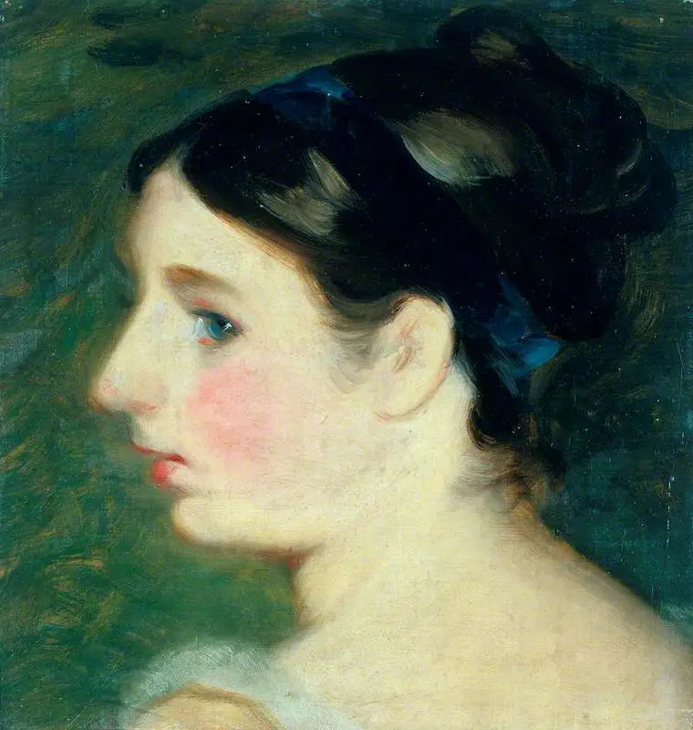Kopf eines Mädchens (wahrscheinlich ein Porträt von Mary Constable) - John Constable