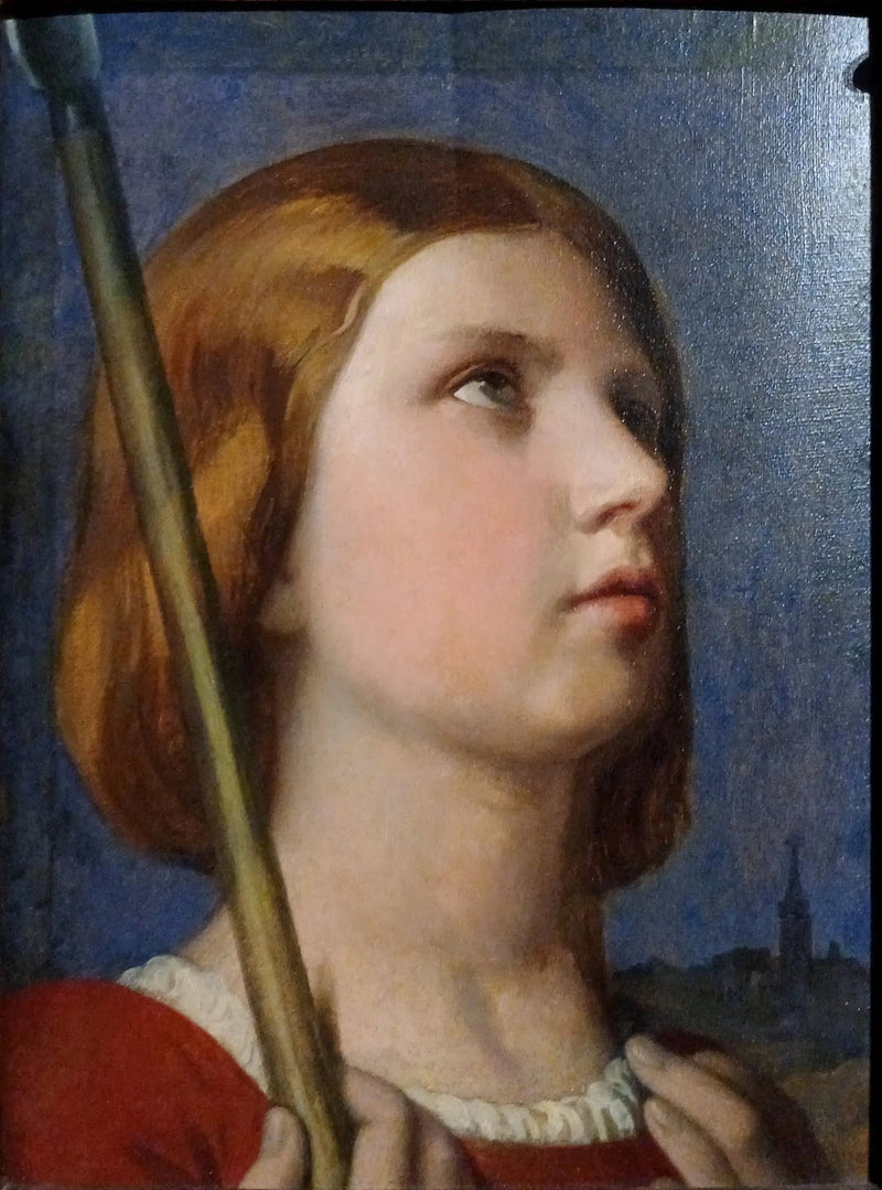 Kopf von Jeanne d'Arc in Ekstase - Jean-Auguste-Dominique Ingres