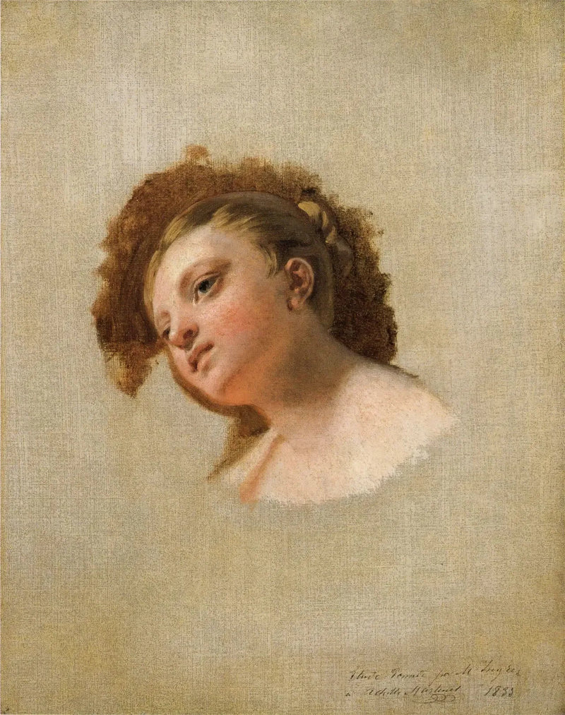 Kopf einer jungen Frau - Jean-Auguste-Dominique Ingres