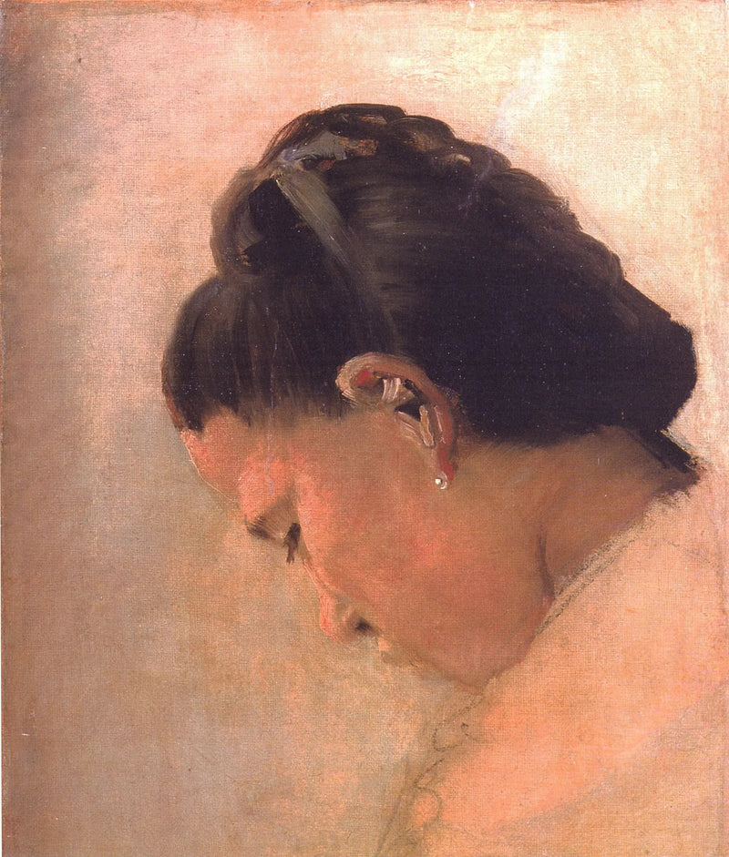 Kopf eines jungen Mädchens - Georges Seurat
