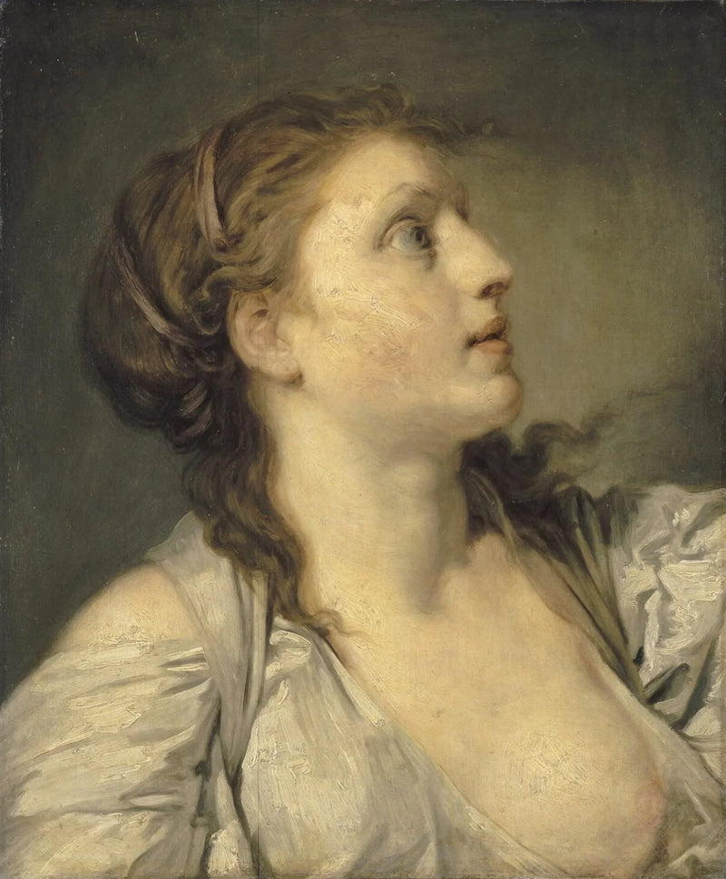 Kopf eines jungen Mädchens - Jean-Baptiste Greuze