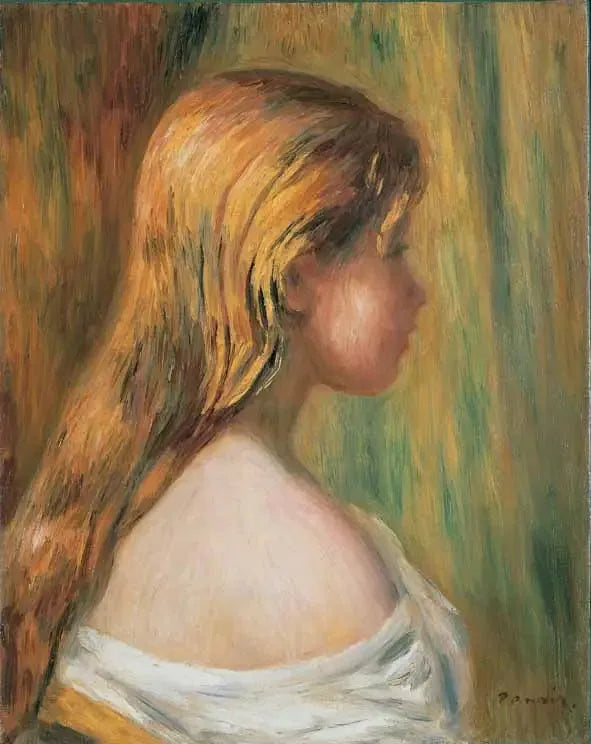 Tête de jeune fille - Pierre-Auguste Renoir image 1 reproduction réalisée par Alpha Reproduction