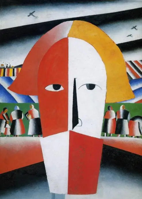 Kopf eines Bauern - Kazimir Malevich