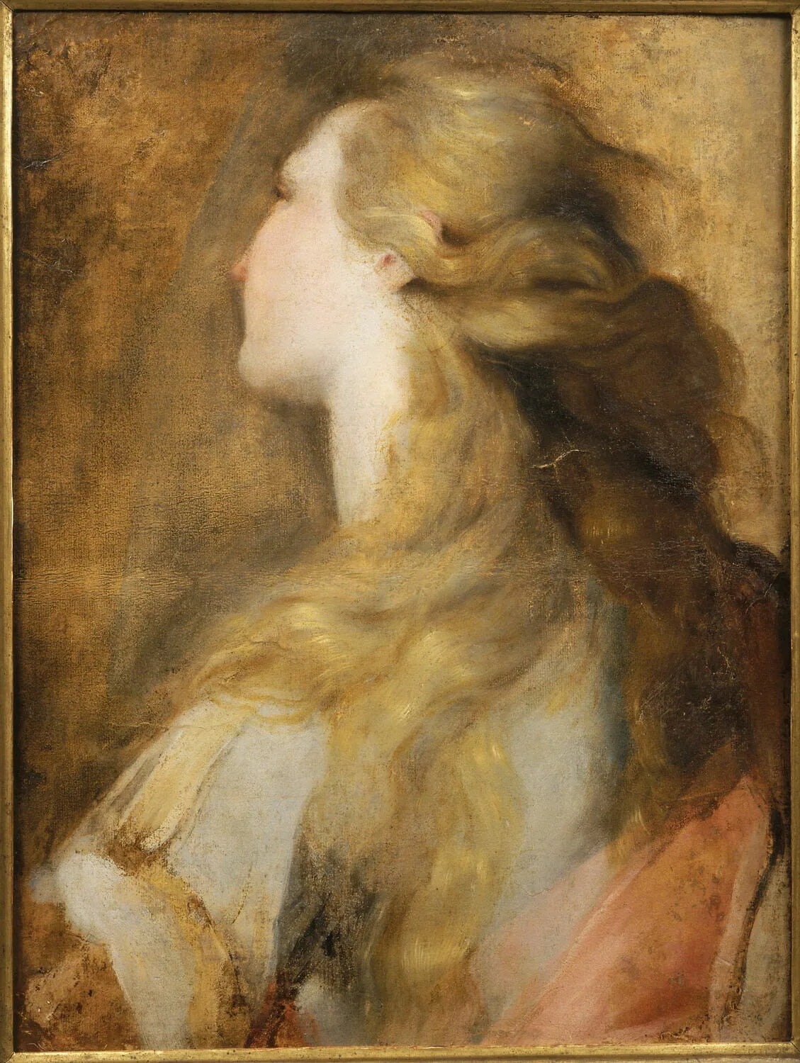 Tête de Sainte Marie-Madeleine - Federico Barroci image 1 copie de tableau peinte à la main