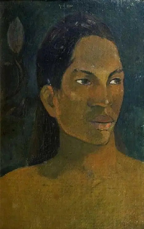 Kopf einer Tahitianerin - Paul Gauguin