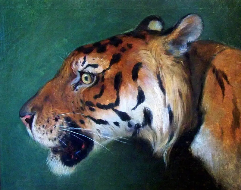 Tigerkopf - Eugène Delacroix