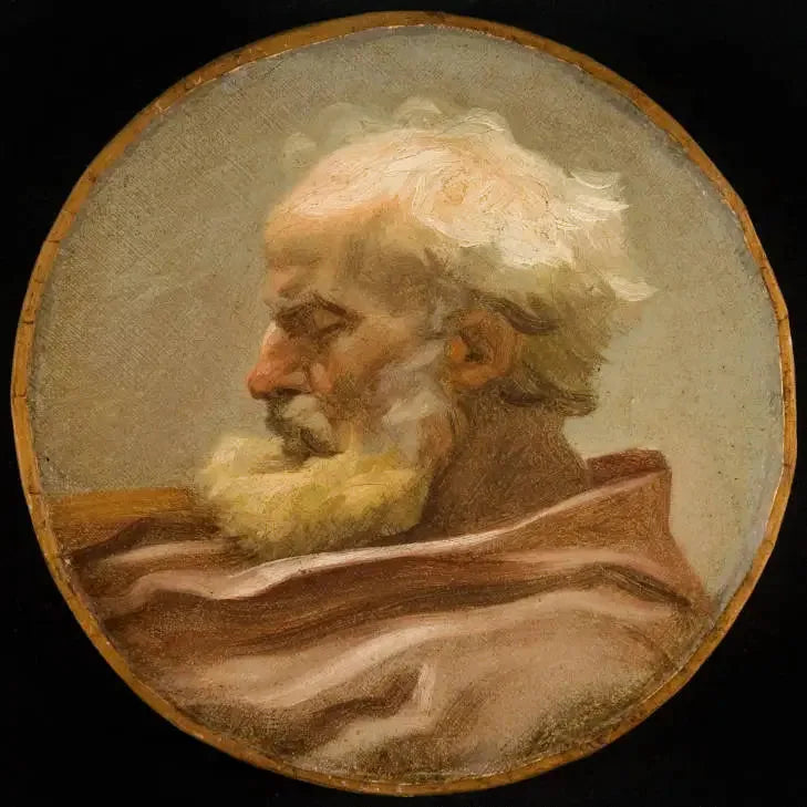 Kopf eines alten Mannes - Jean-Honoré Fragonard