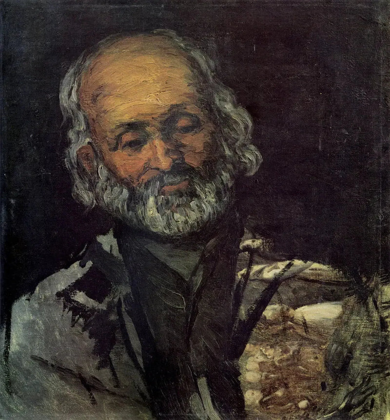 Kopf eines alten Mannes - Paul Cézanne