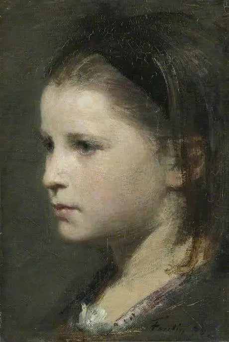Kopf eines jungen Mädchens - Henri Fantin-Latour