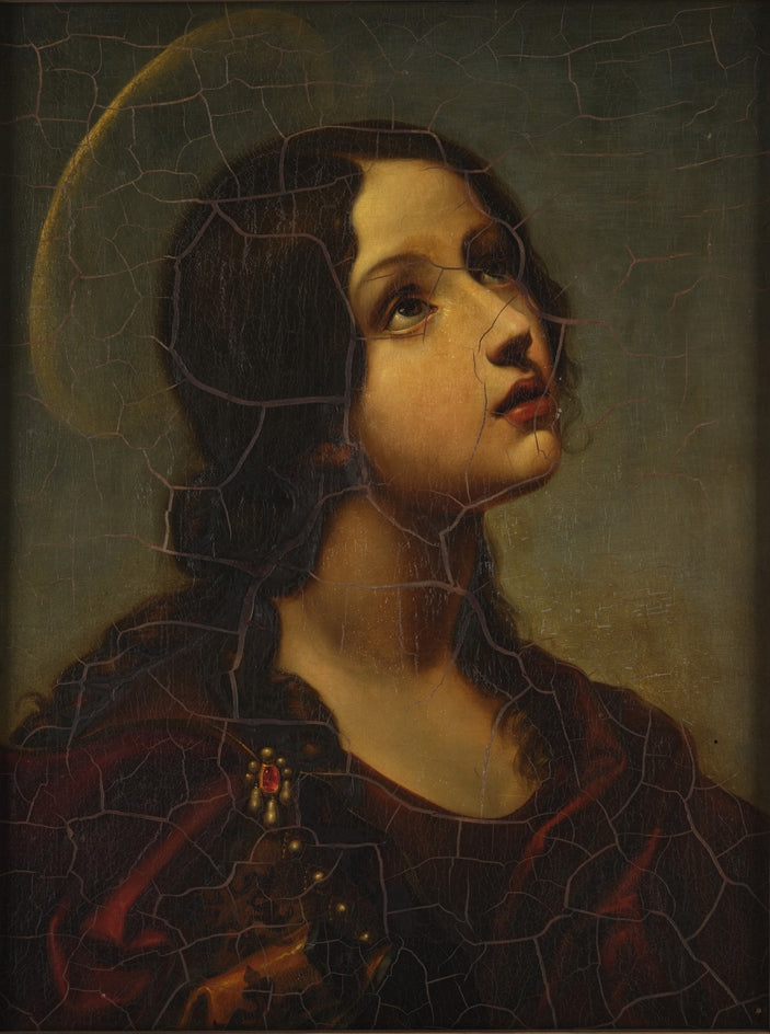 Kopf einer jungen Heiligen (Heilige Lucia?) - Carlo Dolci