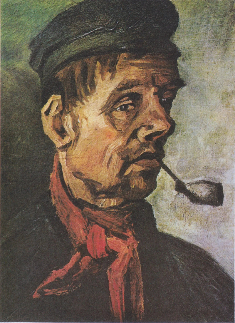 Kopf eines Mannes mit einer Pfeife - Vincent van Gogh