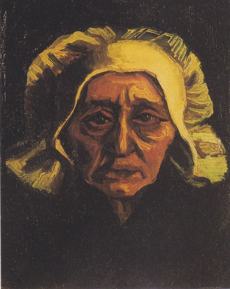 Kopf einer alten Bäuerin mit weißer Haube - Vincent van Gogh