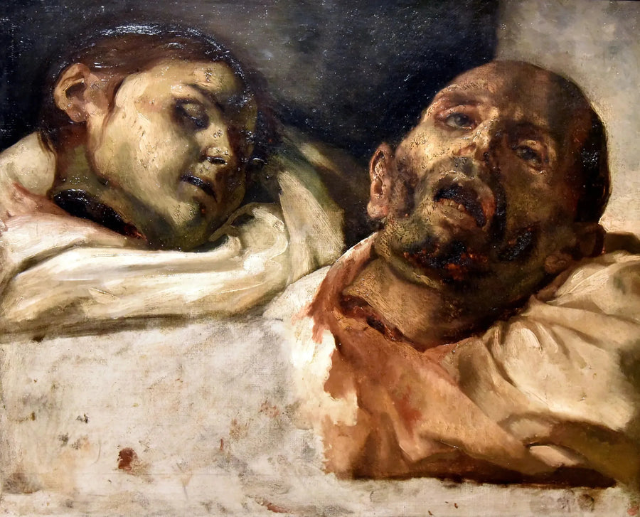 Enthauptete Köpfe - Théodore Géricault