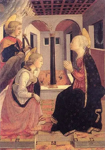Die Verkündigung mit dem heiligen Julian - Fra Filippo Lippi