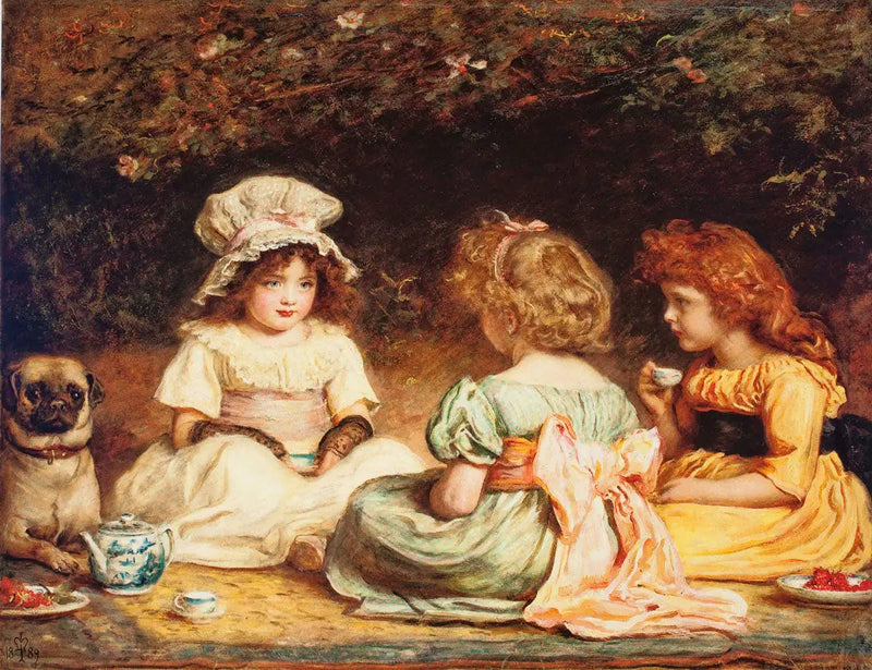 Nachmittagstee oder Die Tratsche - John Everett Millais