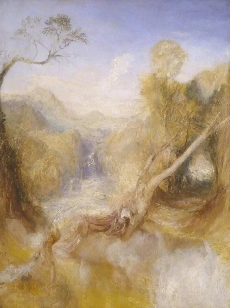 Der Tod des Actaeon mit einem entfernten Blick auf Montjovet, Val d'Aosta - J. M. W. Turner