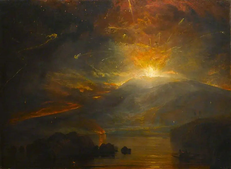 Der Ausbruch der Soufrière-Berge auf der Insel St. Vincent, 30. April 1812 - J. M. W. Turner