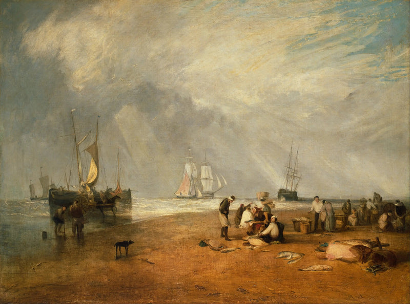 Der Fischmarkt am Hastings Beach - J. M. W. Turner