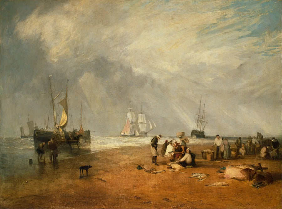 Der Fischmarkt am Hastings Beach - J. M. W. Turner