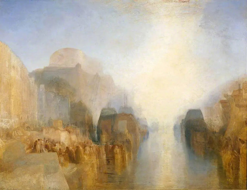 Der Hafen von Brest: Die Uferpromenade und das Schloss - J. M. W. Turner