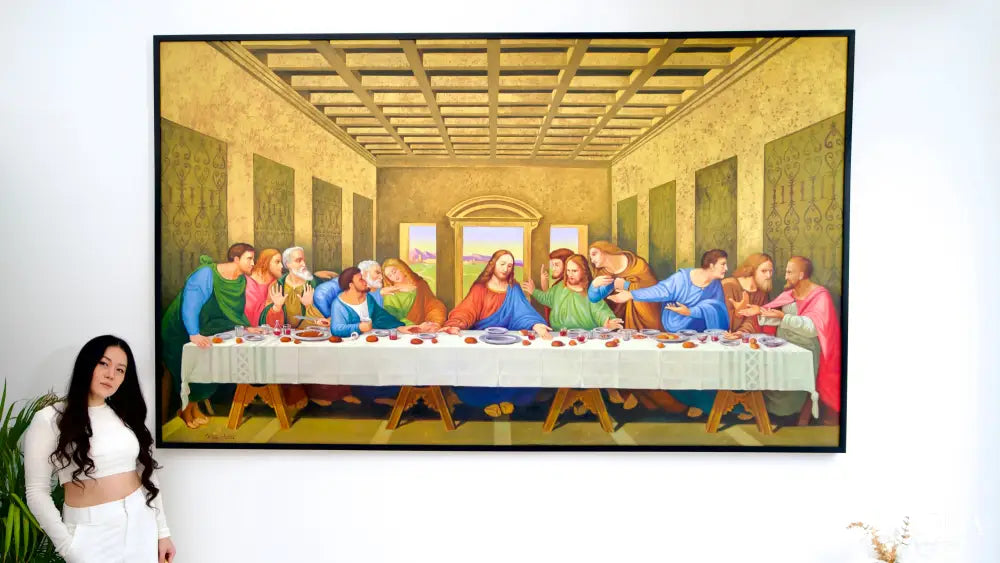 The Last Supper – Une réinterprétation du chef-d’œuvre de Léonard de Vinci par Master Apollon | 270 x 160 cm