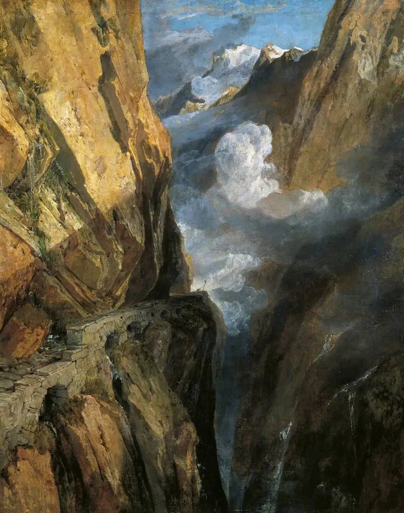 Der Gotthardpass, Schweiz - J. M. W. Turner