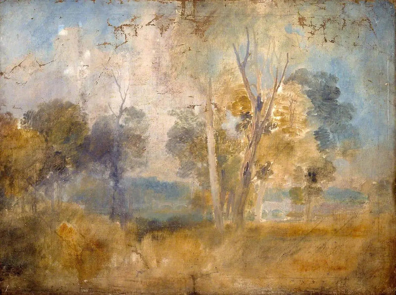 Die Themse zwischen Bäumen, möglicherweise bei Kew Bridge - J. M. W. Turner