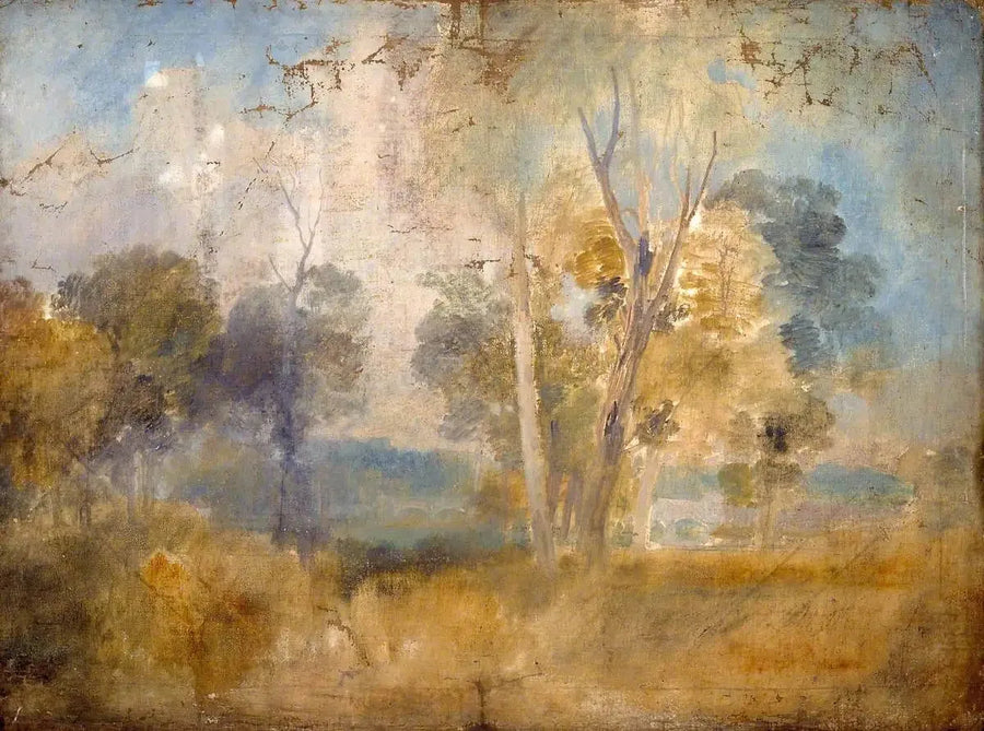 Die Themse zwischen Bäumen, möglicherweise bei Kew Bridge - J. M. W. Turner
