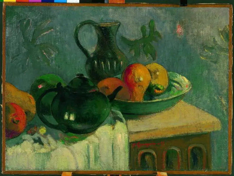 Teekanne, Krug und Früchte - Paul Gauguin