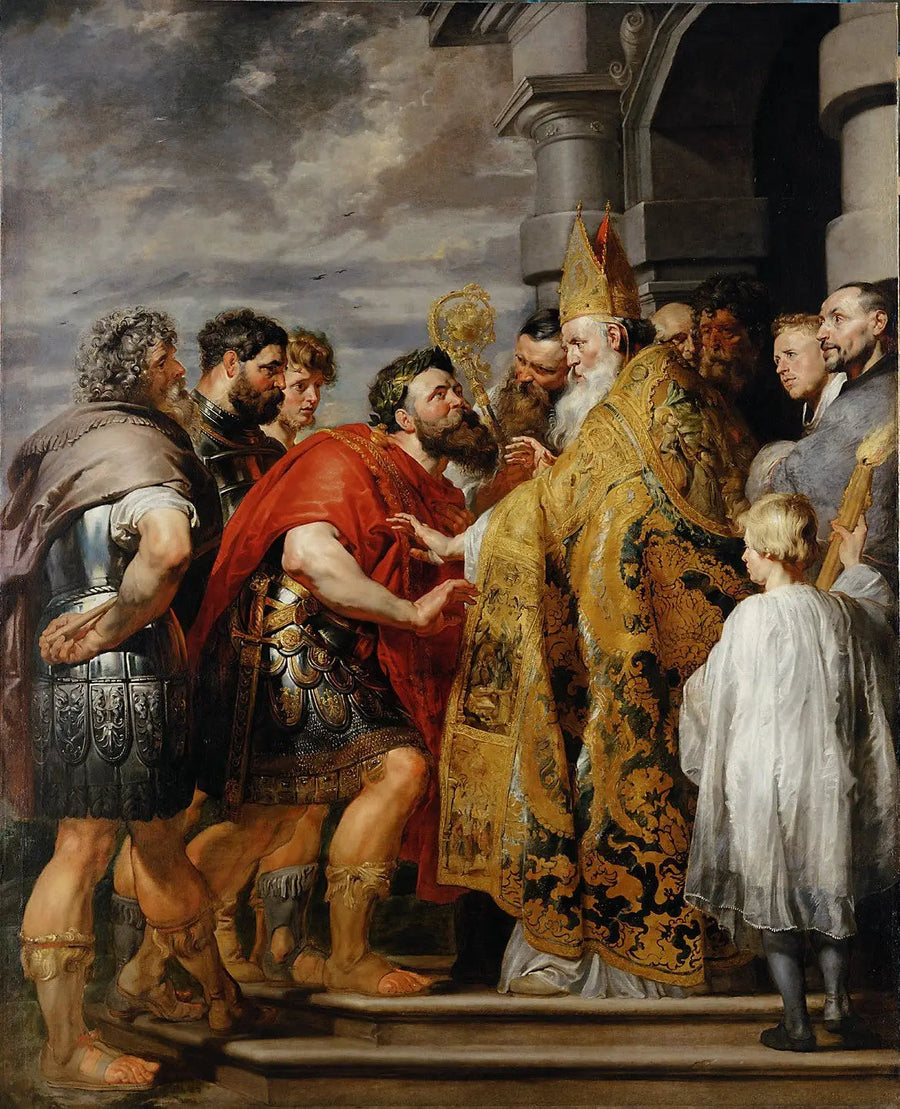 Theodosius und der heilige Ambrosius - Peter Paul Rubens