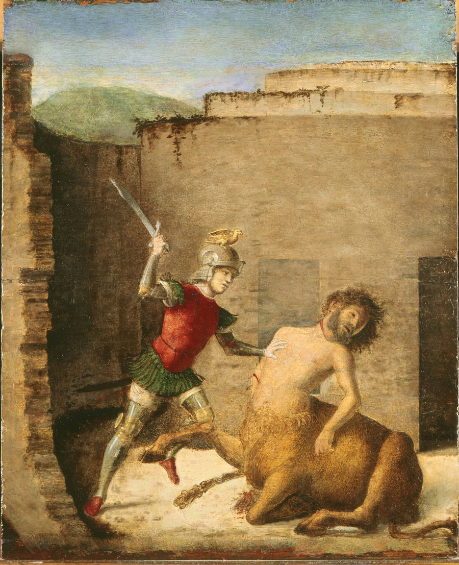 Theseus tötet den Minotaurus - Cima da Conegliano
