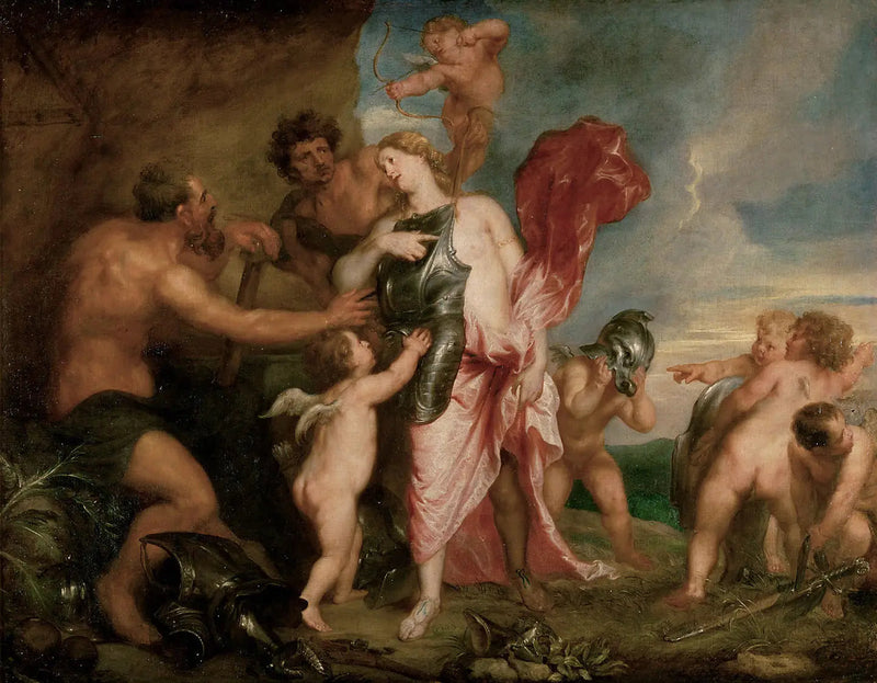 Thétis erhält von Hephaistos die Waffen für Achilles - Antoine van Dyck