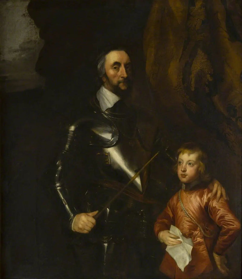 Thomas (1592–1646), Graf von Arundel, mit einem seiner Enkel - Antoine van Dyck