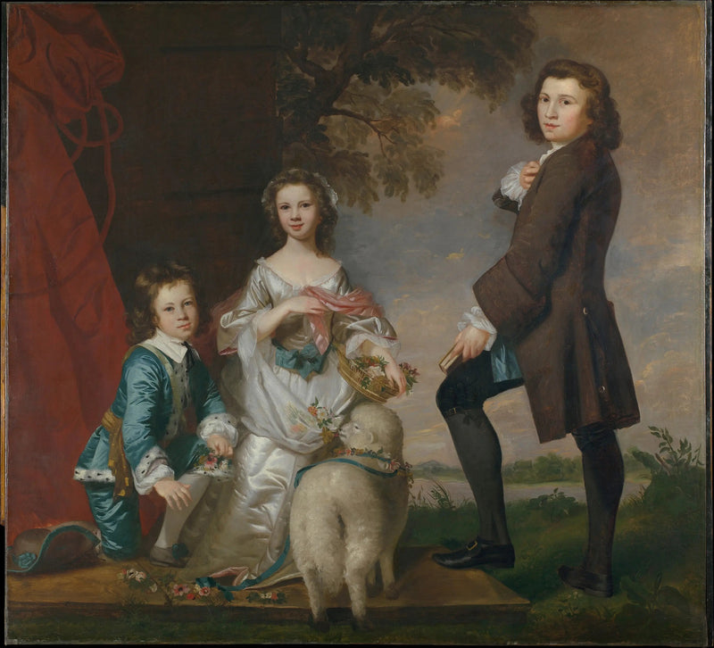Thomas (1740–1825) und Martha Neate (1741–nach 1795) mit ihrem Vormund, Thomas Needham - Joshua Reynolds