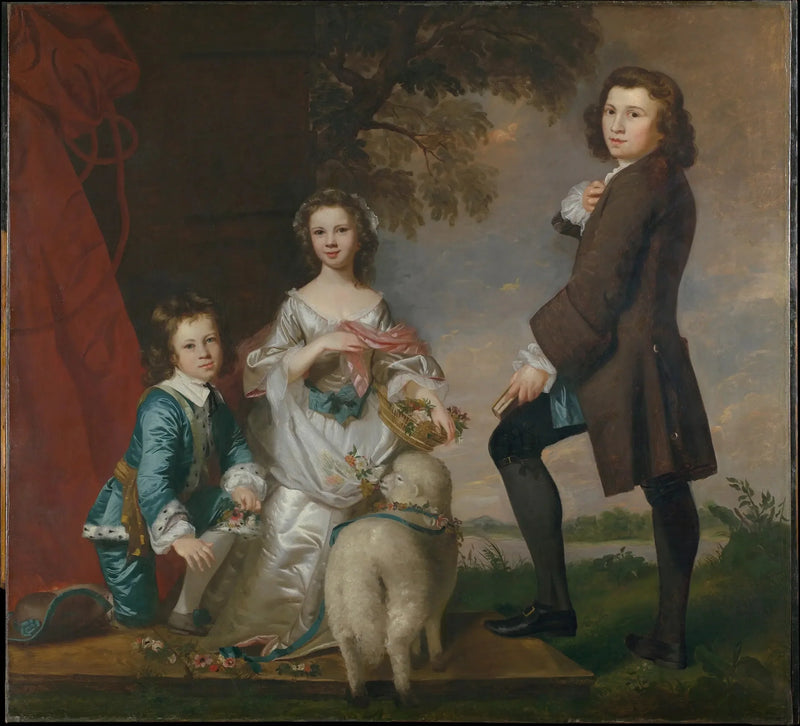 Thomas (1740–1825) und Martha Neate (1741–nach 1795) mit ihrem Vormund, Thomas Needham - Joshua Reynolds