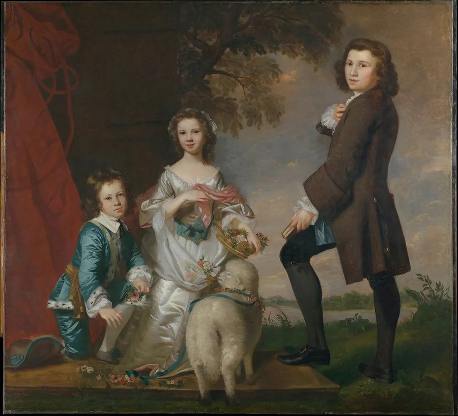 Thomas (1740–1825) und Martha Neate (1741–nach 1795) mit ihrem Vormund, Thomas Needham - Joshua Reynolds