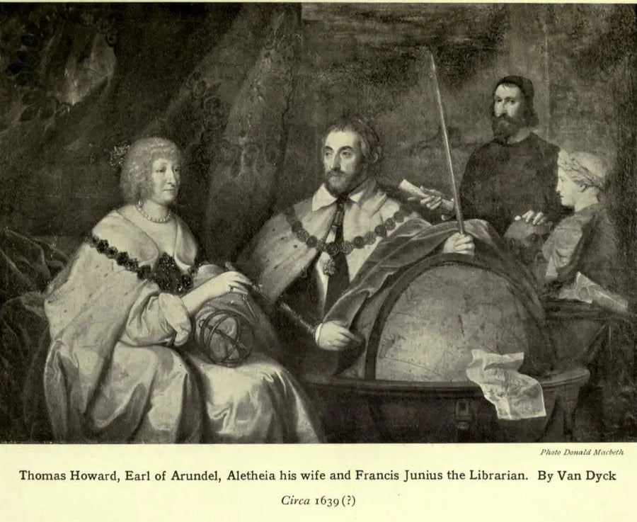 Thomas Howard, 2. Graf von Arundel (1585-1646) und seine Ehefrau Lady Alethea Talbot, Gräfin von Arundel (ca. 1590-1654) mit vielleicht Francis Junius (1589-1677) oder William Petty - Antoine van Dyck